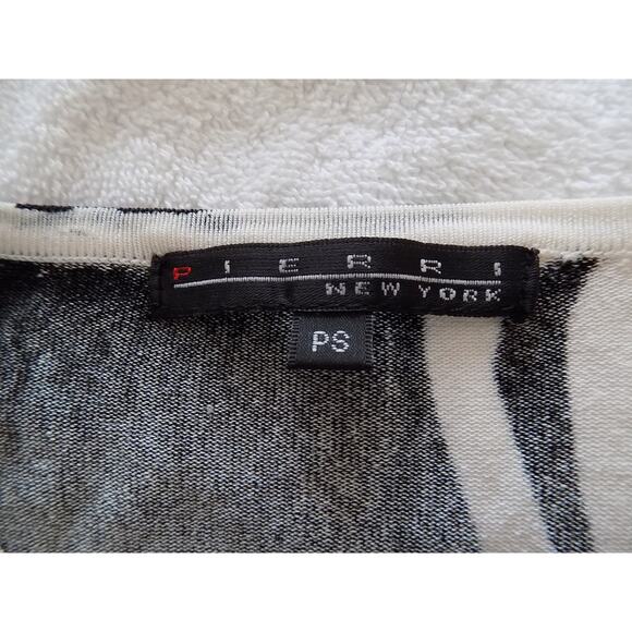 Pierri black and white cardigan sweater with beads size PS - Picture 7 of 8